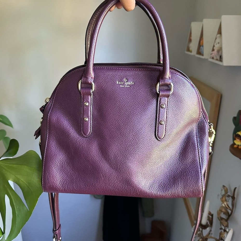 Kate Spade Purple Leather Handbag